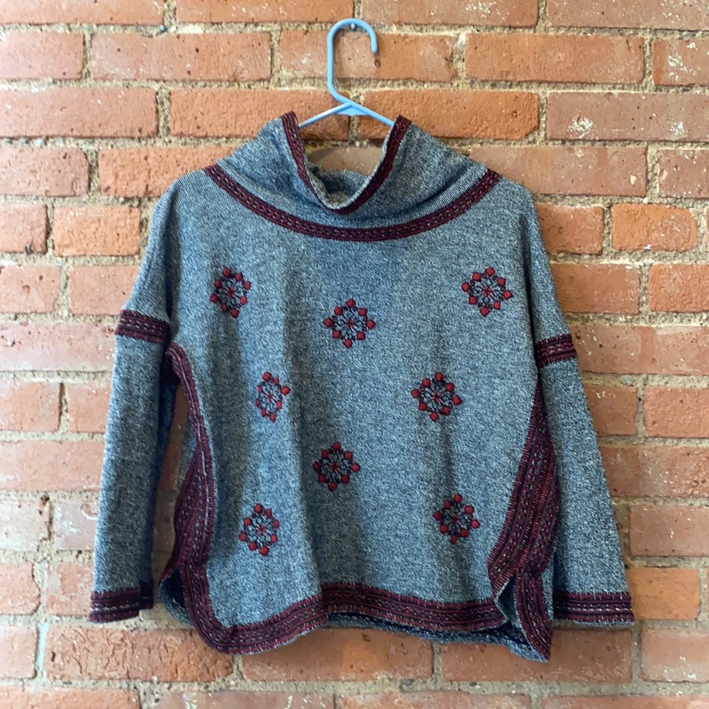 Lucky Brand embroidered sweater
